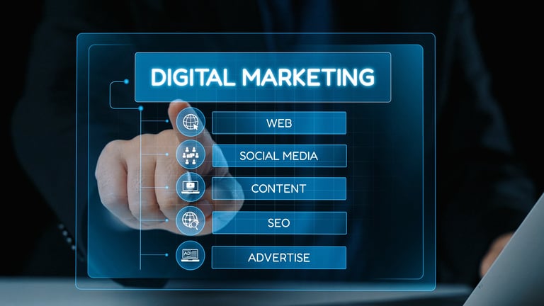 Holographic digital marketing display